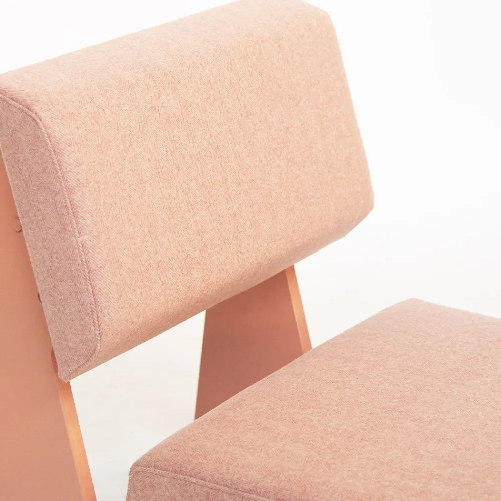 522 PIET HEIN EEK Fauteuil Bas Crisis - Rose - Piet Hein Eek