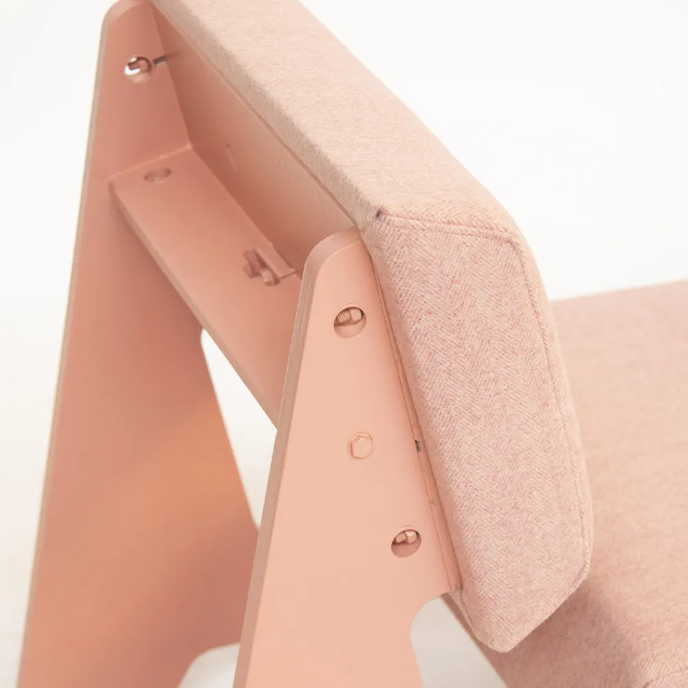 522 PIET HEIN EEK Fauteuil Bas Crisis - Rose - Piet Hein Eek