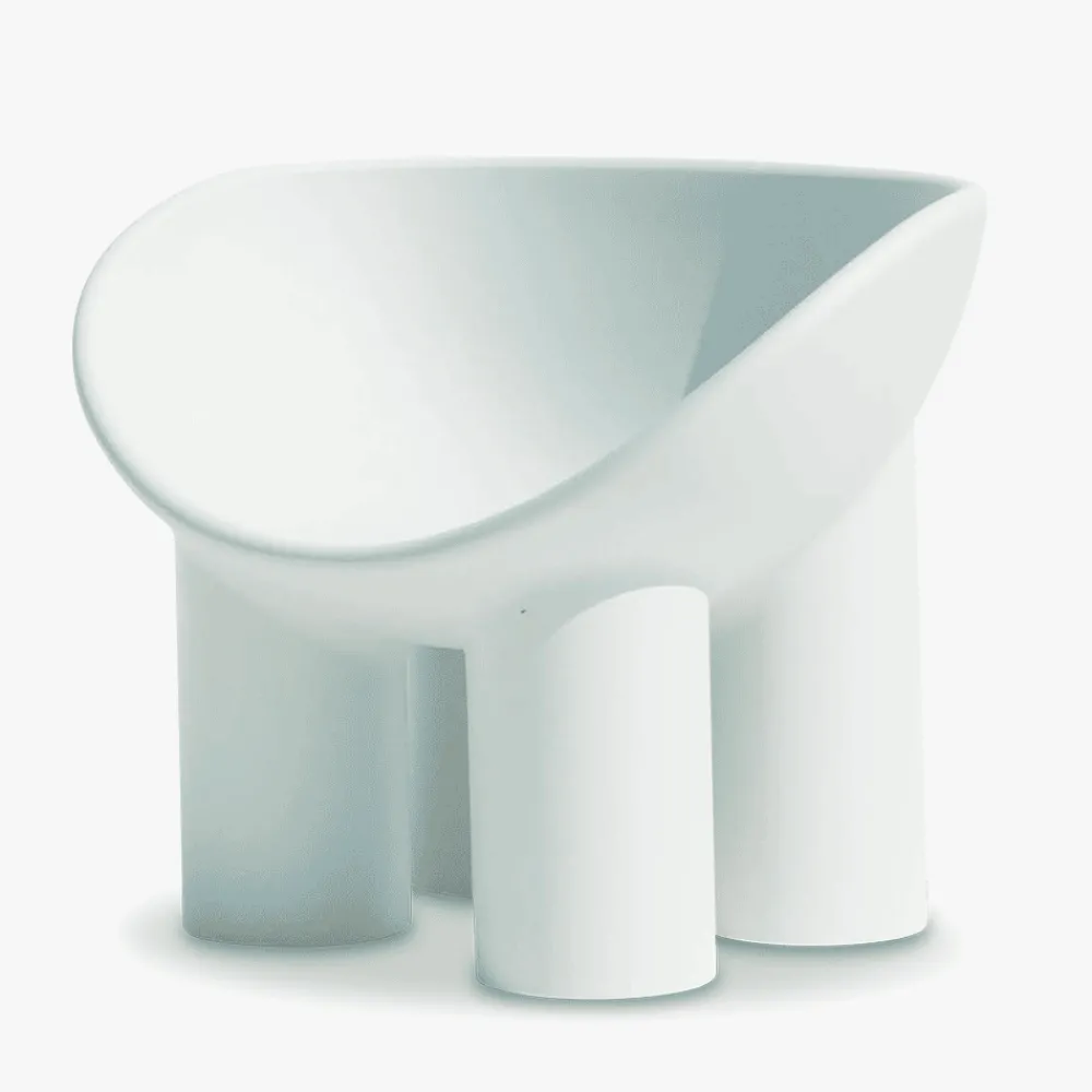 246 DRIADE Fauteuil Roly Poly - Concrete White - Driade