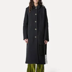 Women Forte_Forte - Manteau long - Noir