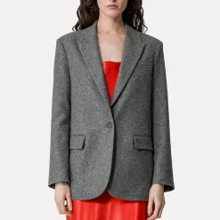 Women Forte_Forte - Veste Blazer - Gris