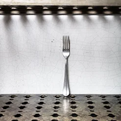 259 SERAX Fourchette à dessert Surface en acier inoxydable mat
