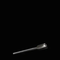 259 SERAX Fourchette apéro en métal martelé - Anthracite - La Nouvelle Table