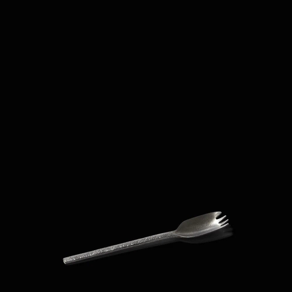259 SERAX Fourchette apéro en métal martelé - Anthracite - La Nouvelle Table