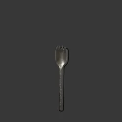 259 SERAX Fourchette apéro en métal martelé - Anthracite - La Nouvelle Table