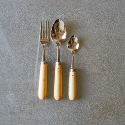 649 PALLARES SOLSONA Fourchette avec manche en buis - Naturel