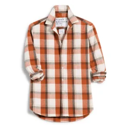 Women FRANK ET EILEEN Frank & Eileen - Chemise Eileen - Carreaux Orange et Marron