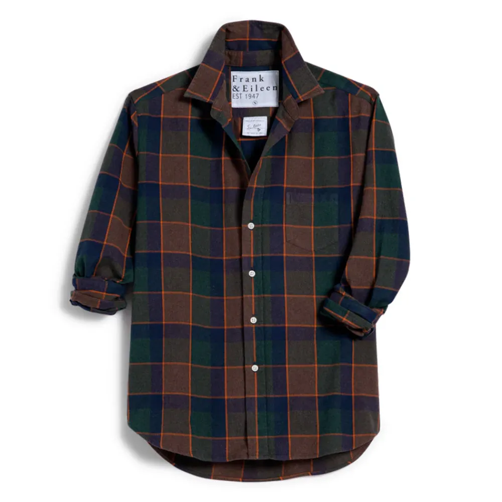 Women FRANK ET EILEEN Frank & Eileen - Chemise Eileen - Carreaux Marron et vert