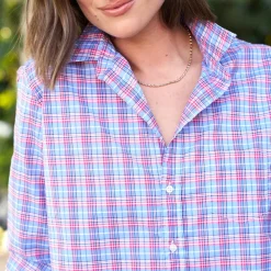 Women FRANK ET EILEEN Frank & Eileen - Chemise Eileen - Carreaux Marine