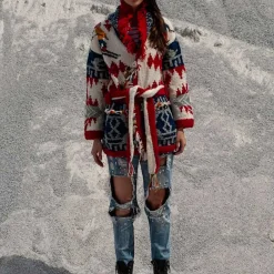 Women Frantic - Cardigan California - Rouge