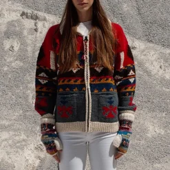 Women Frantic - Gilet Teardrops - Rouge