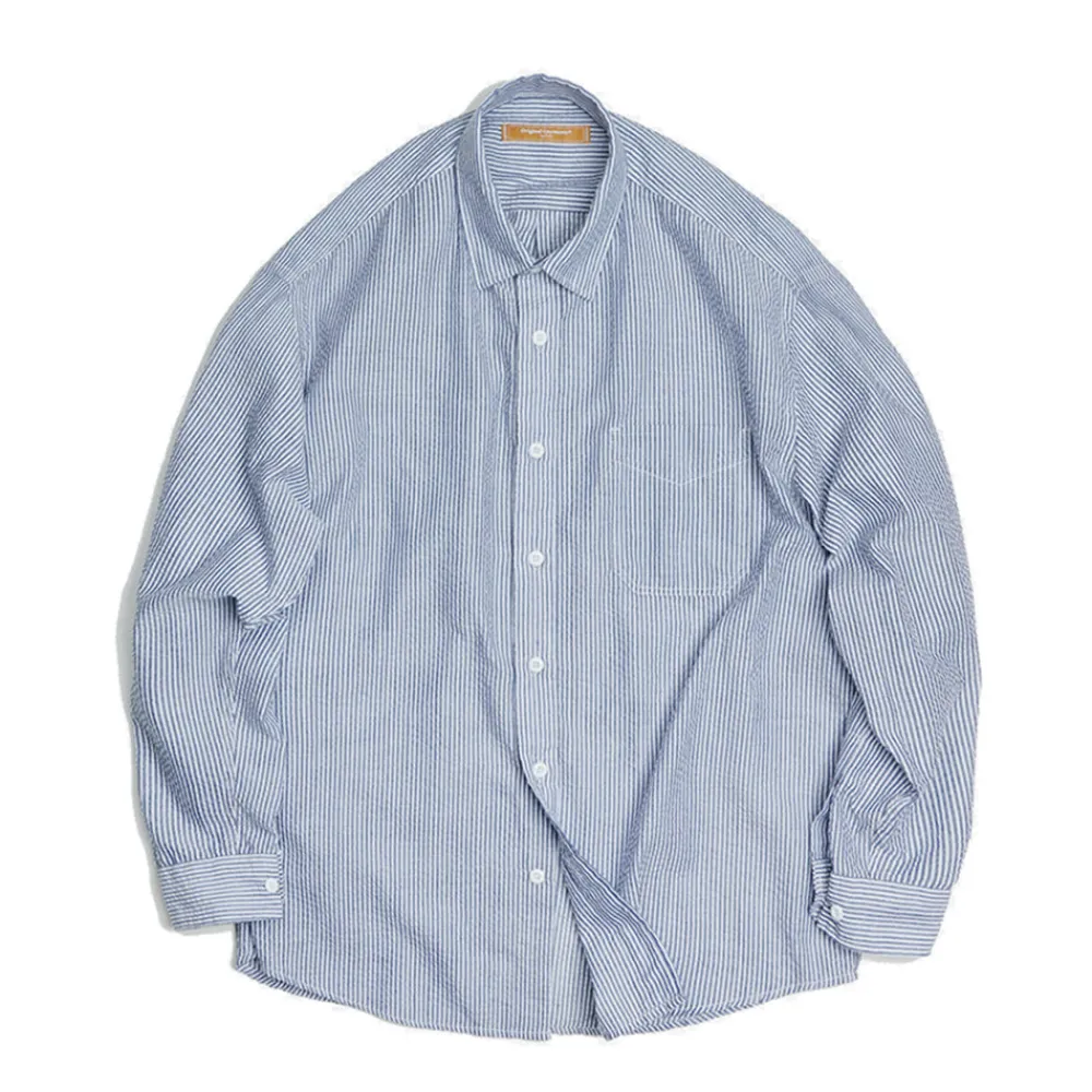 FRIZMWORKS - Chemise OG Stripe Seersucker - Bleu