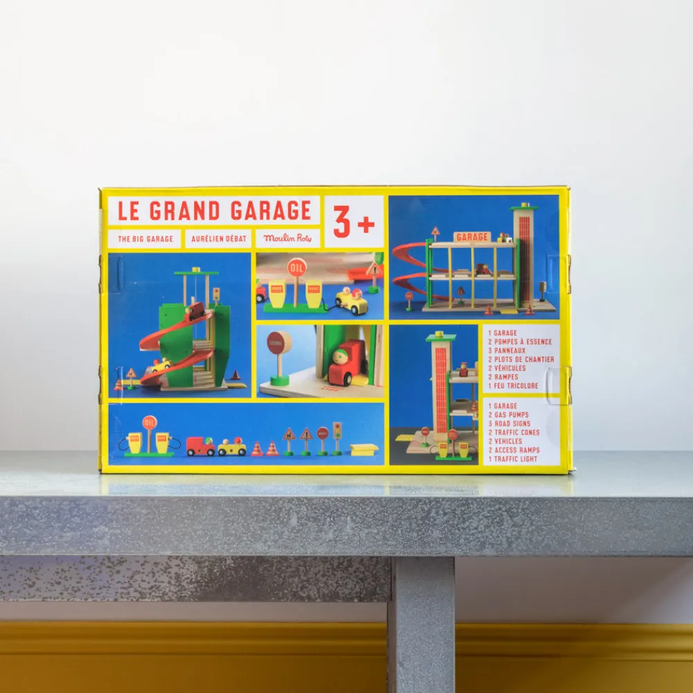 Kids 1893 MOULIN ROTY Garage en bois "Dans la ville"