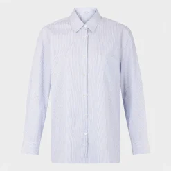 Women GERARD DAREL - Chemise en popeline à rayures - Bleu Ocean