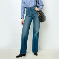 Women GERARD DAREL - Jean flare Anna - Denim Brut