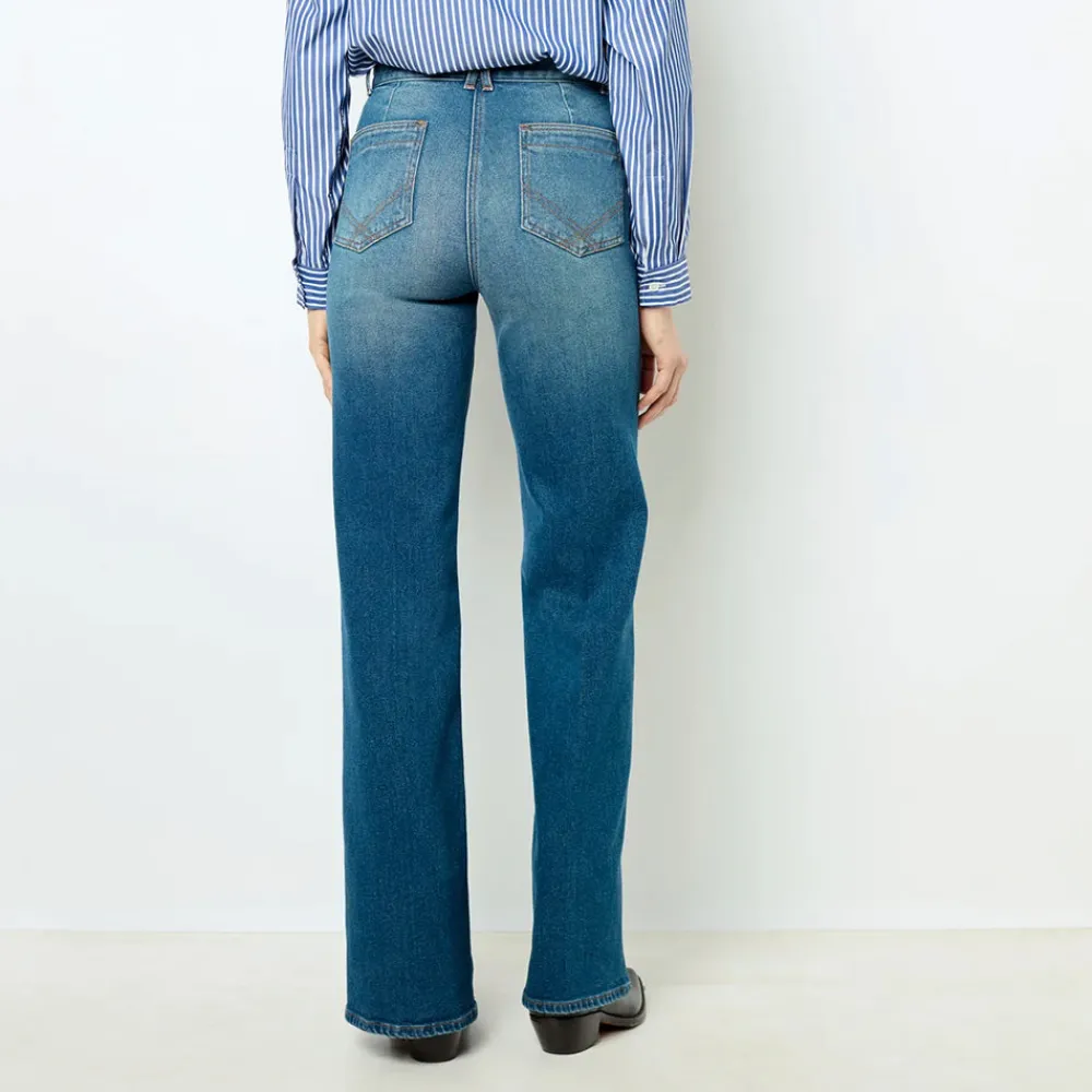 Women GERARD DAREL - Jean flare Anna - Denim Brut