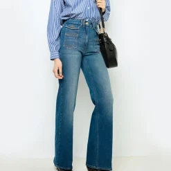 Women GERARD DAREL - Jean flare Anna - Denim Brut