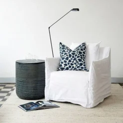 202 GERVASONI Gervasoni - Fauteuil Ghost n°05 - Lin Blanc