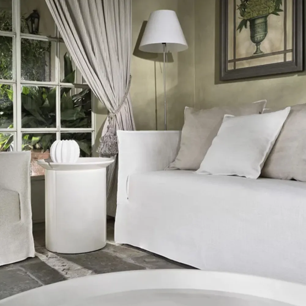 202 GERVASONI Gervasoni - Guéridon Brise N°43 - Blanc