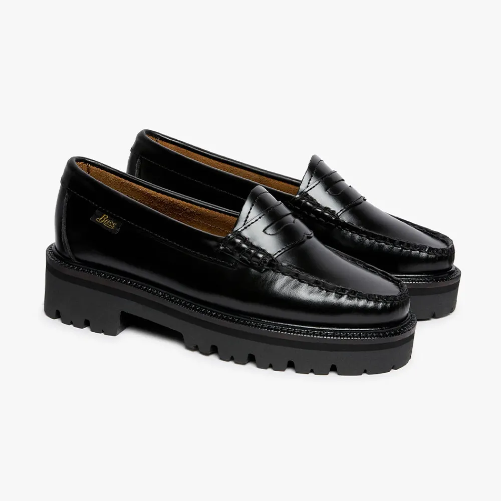 Women GH Bass - Mocassins Weejuns Superlug Penny - Noir