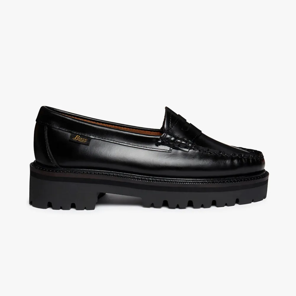 Women GH Bass - Mocassins Weejuns Superlug Penny - Noir