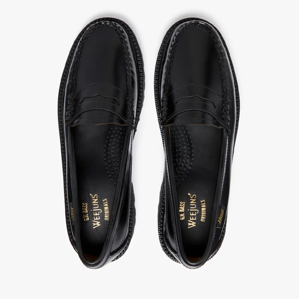 Women GH Bass - Mocassins Weejuns Superlug Penny - Noir
