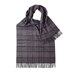 Women Glen Prince - Écharpe Carreaux - Bleu Gris