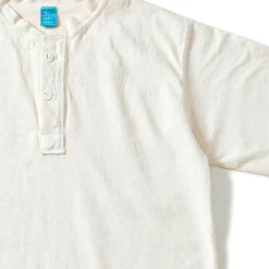 GOOD ON - T-Shirt Heavy Henley - Blanc