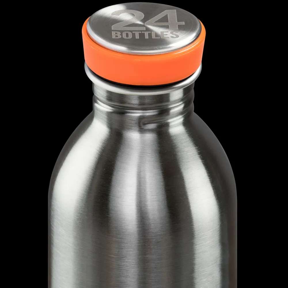 1561 24 BOTTLES Gourde en inox 250 ml - Basic Steel - 24 Bottles