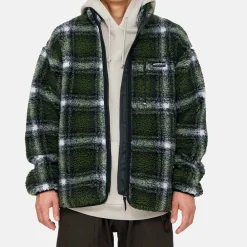 Gramicci - Veste Shadow Plaid Sherpa - Vert