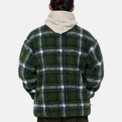 Gramicci - Veste Shadow Plaid Sherpa - Vert