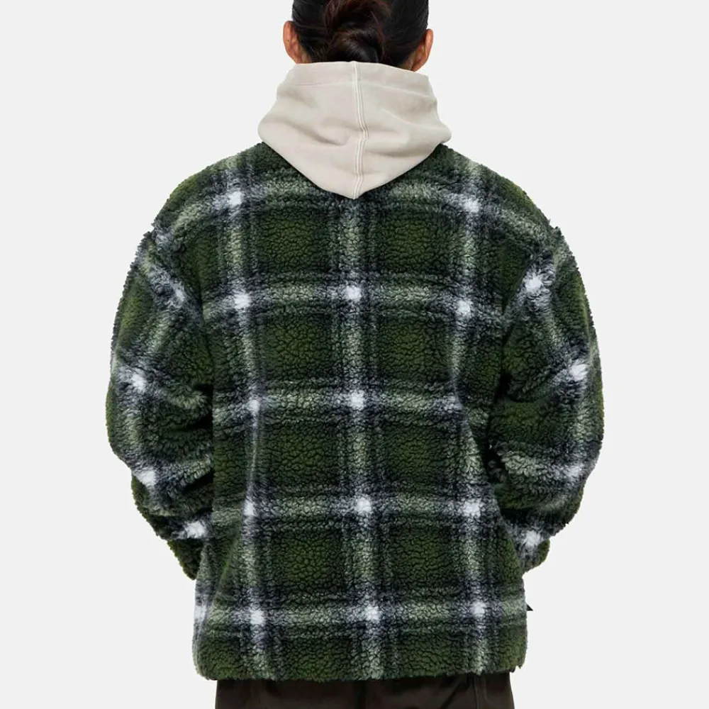Gramicci - Veste Shadow Plaid Sherpa - Vert
