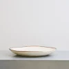 1636 DEARTIS Grand plat en grès - Crème