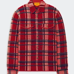 Women GUEST IN RESIDENCE - Chemise Plaid Work - Rouge