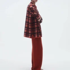 Women GUEST IN RESIDENCE - Chemise Plaid Work - Rouge