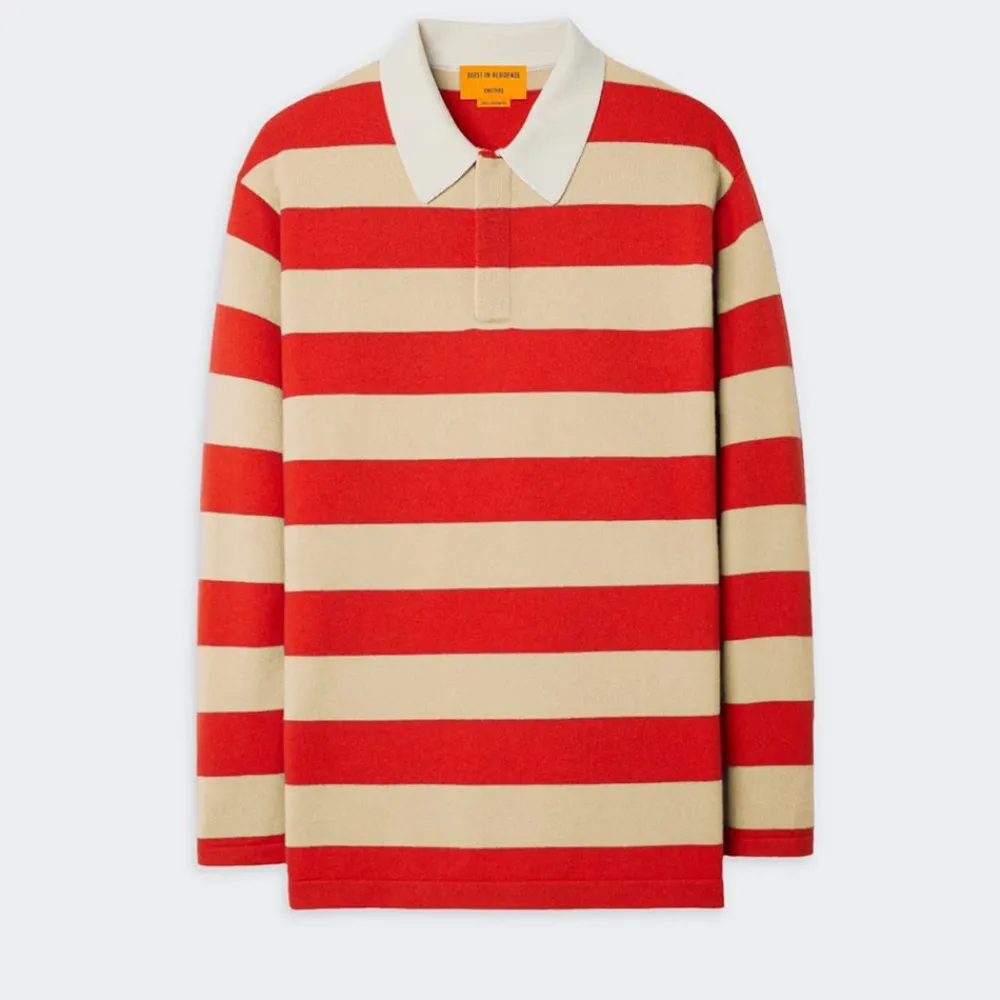 Women GUEST IN RESIDENCE - Pull Stripe Rugby - Dune & Rouge