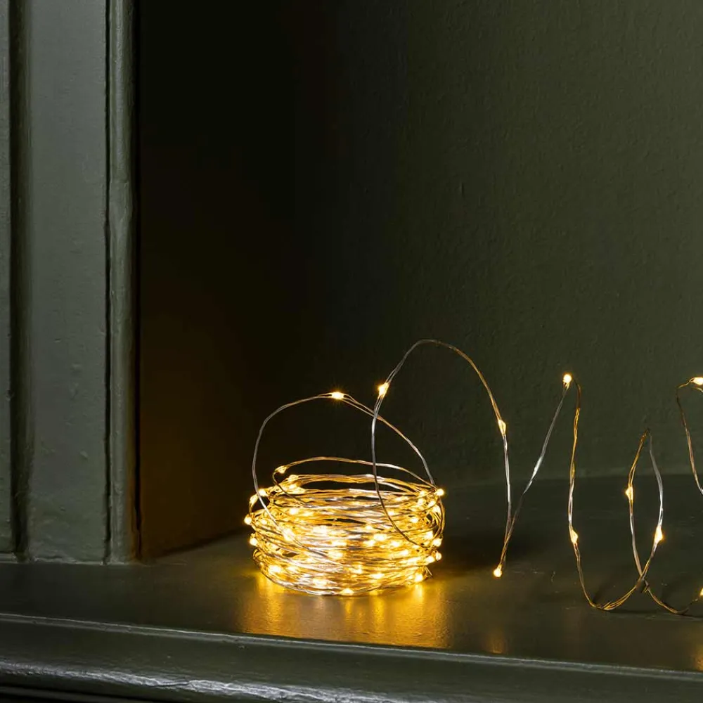 099 LOTTI Guirlande lumineuse 12 m - 120 LED - Argent