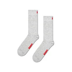 Women HAPPY SOCKS - Chaussettes Hautes Solid - Gris