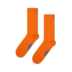 Women HAPPY SOCKS - Chaussettes Hautes Solid - Orange