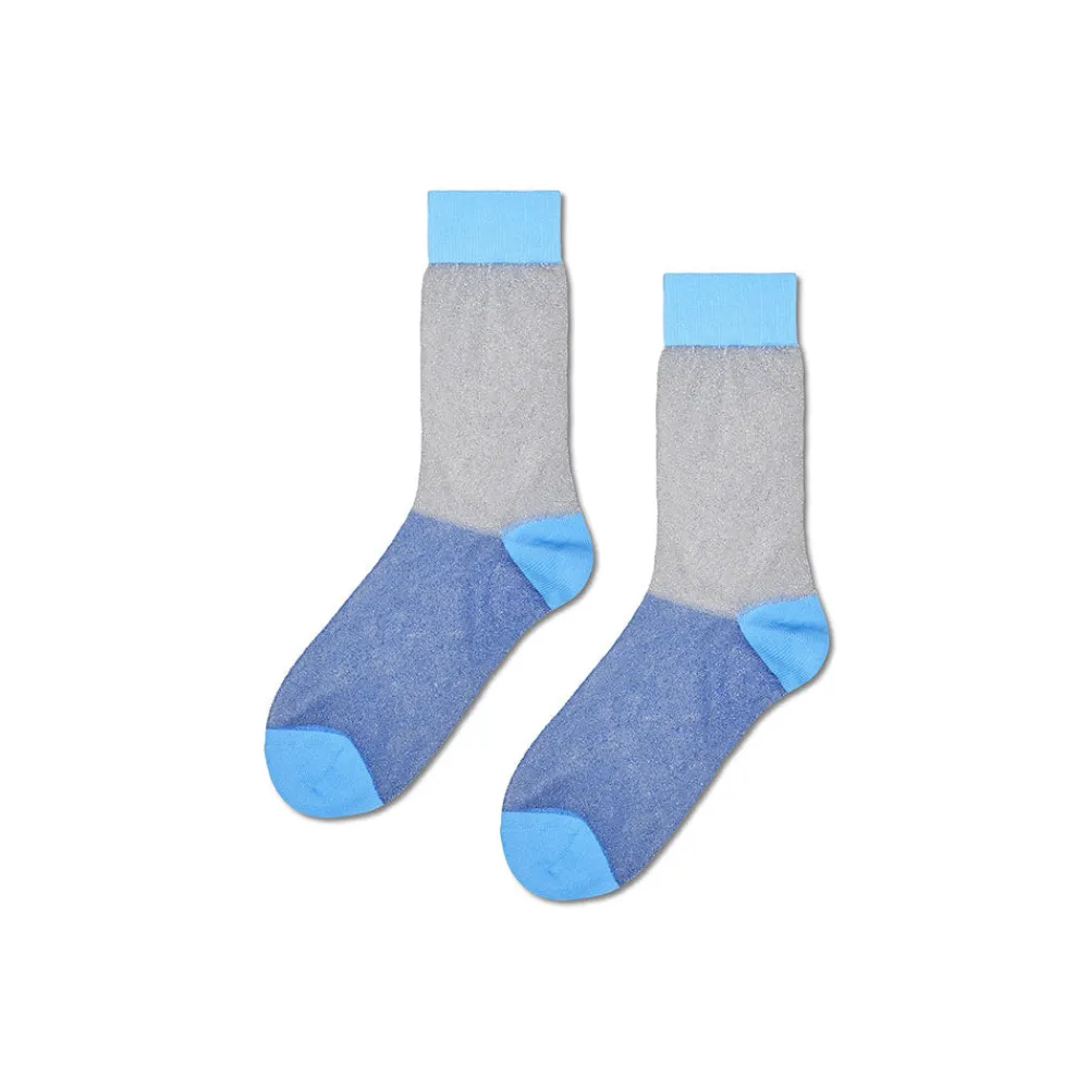 Women HAPPY SOCKS - Chaussettes Hautes Pastel- Bleu clair
