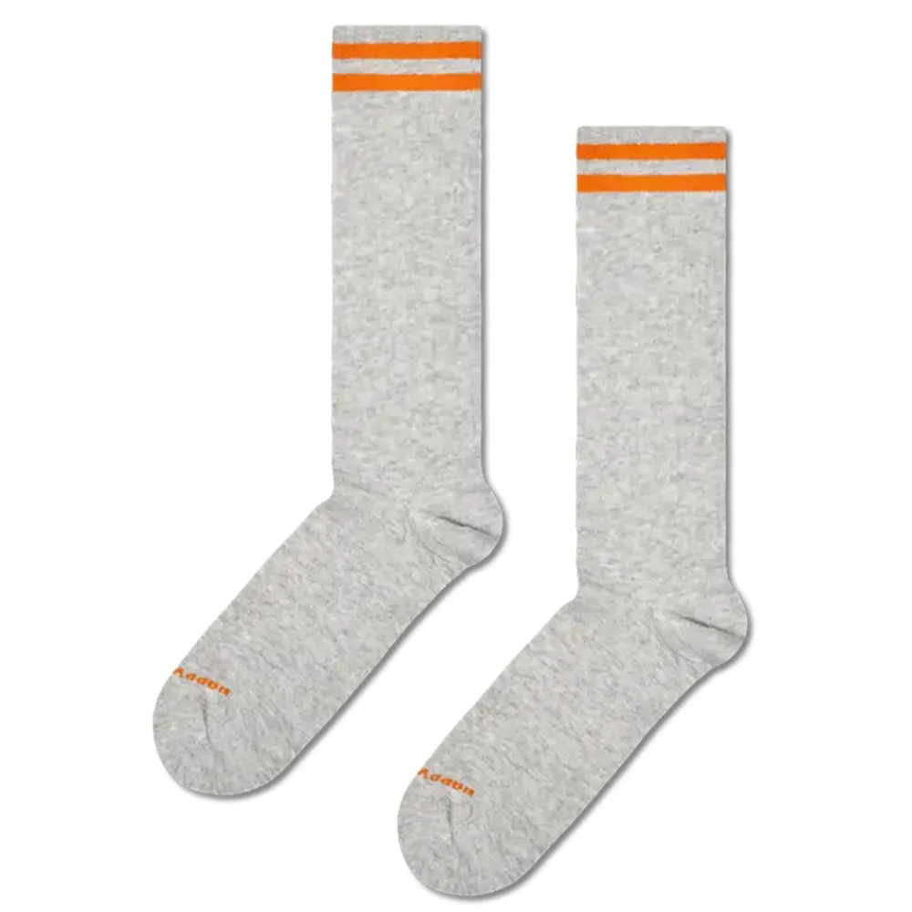 Women Happy Socks - Chaussettes Solid Sneaker Thin Crew - Gris