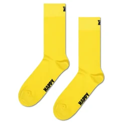 Women Happy Socks - Chaussettes Hautes Solid - Jaune