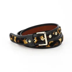 Women HERBERT FRERE SOEUR Herbert Frère Soeur - Ceinture La Turenne Gansee - Léopard