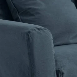 MERCI Housse canapé convertible - Bleu Pétrole