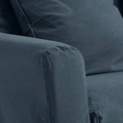 MERCI Housse de canapé - Bleu Pétrole