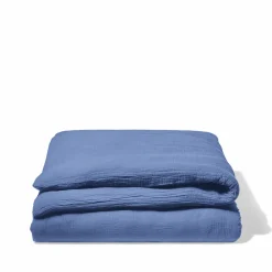2100 GAZEX Housse de couette en gaze de coton - Bleu Pompidou