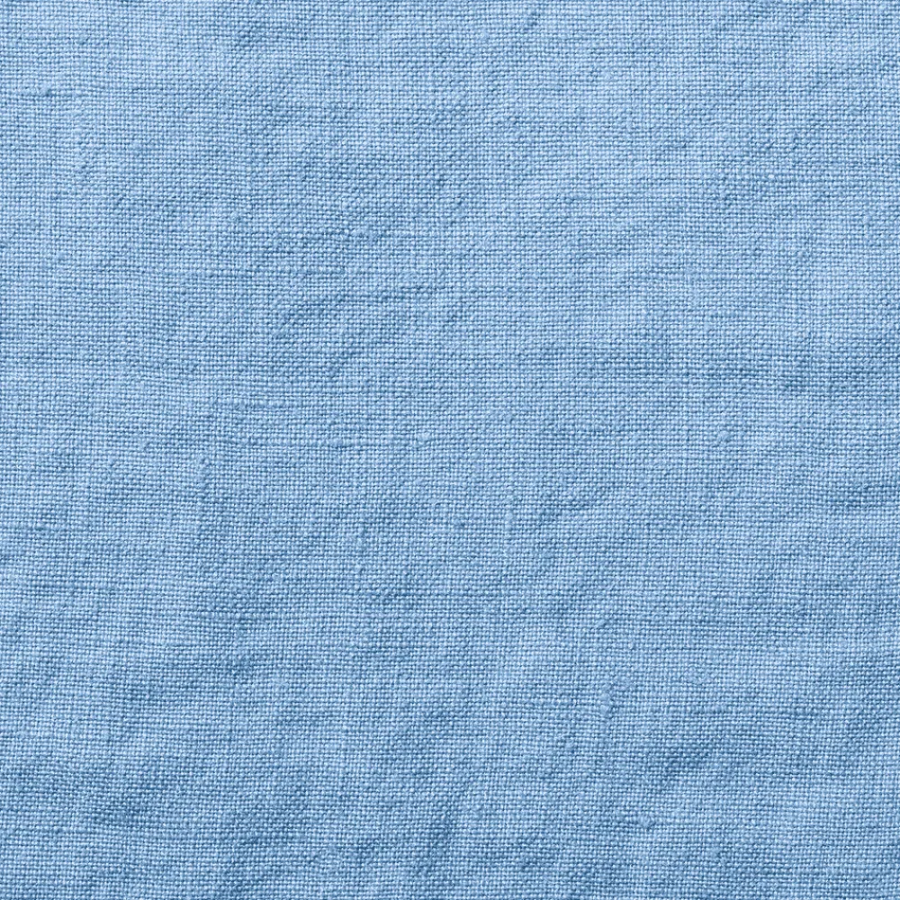 200 LINTEX Housse de couette en lin lavé - Bleu Tyrrhénien
