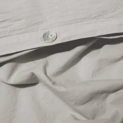 1700 COTEX Housse de couette en percale de coton - Gris Pavot