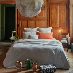 1700 COTEX Housse de couette en percale de coton - Beige Dune