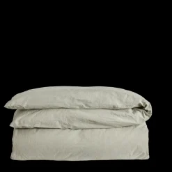 1700 COTEX Housse de couette en percale de coton - Rayures Vert Camouflage